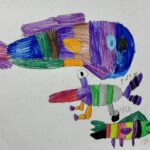 自由画　こどもの現代アート25-10